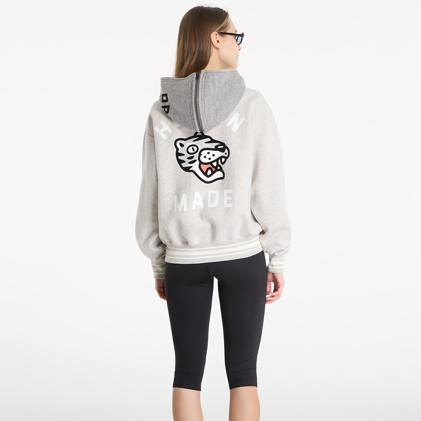 Hoodies and sweatshirts  HUMAN MADE Zip-Up Hoodie Gray