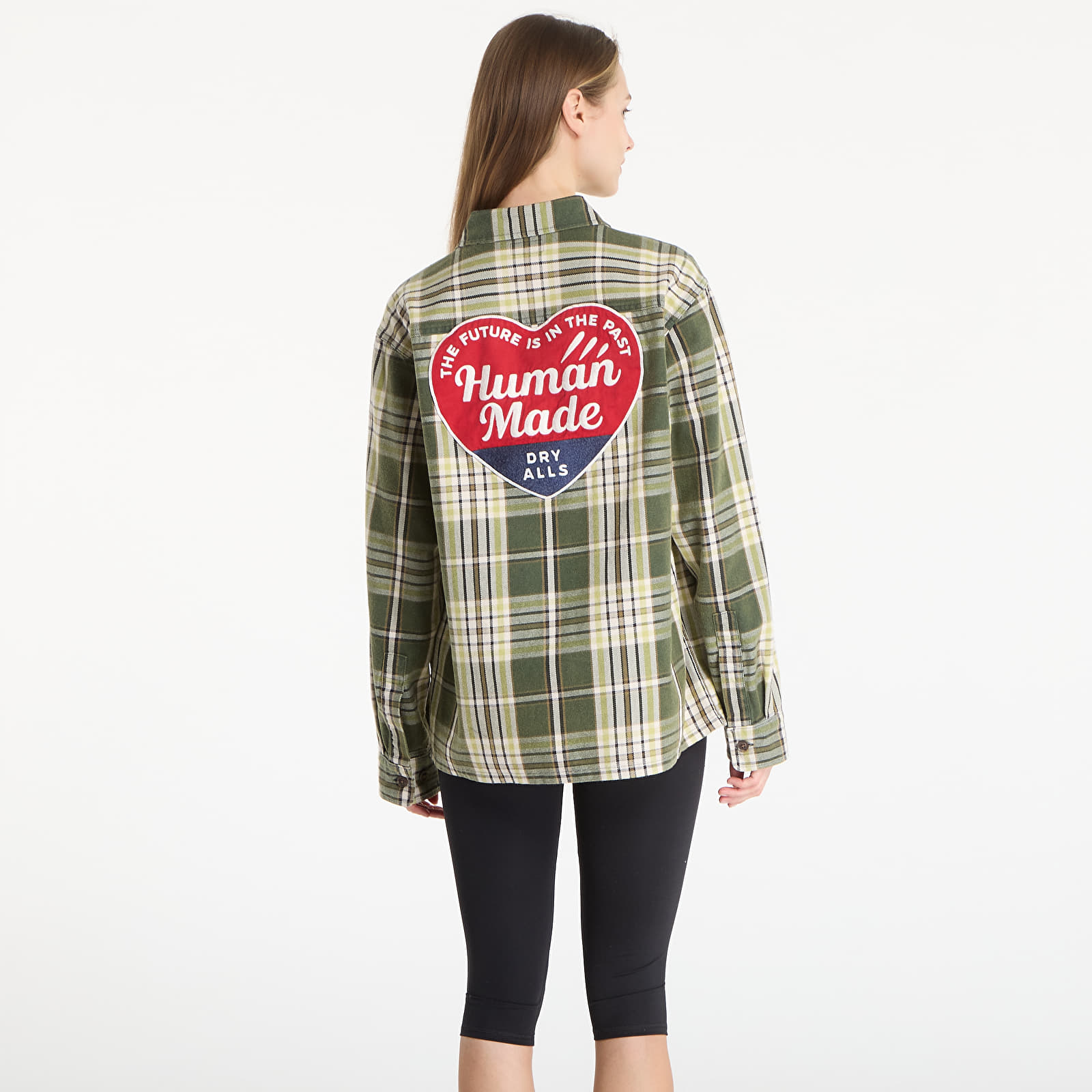 Vīriešu krekli HUMAN MADE Check Shirt UNISEX Green