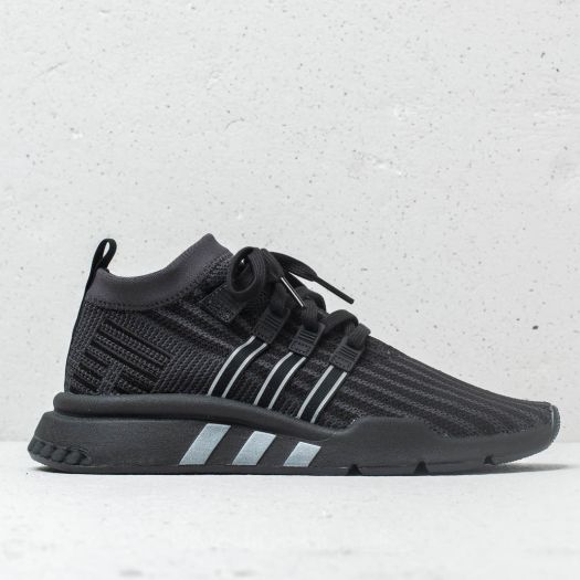 Eqt support mid sales adv primeknit black shoes