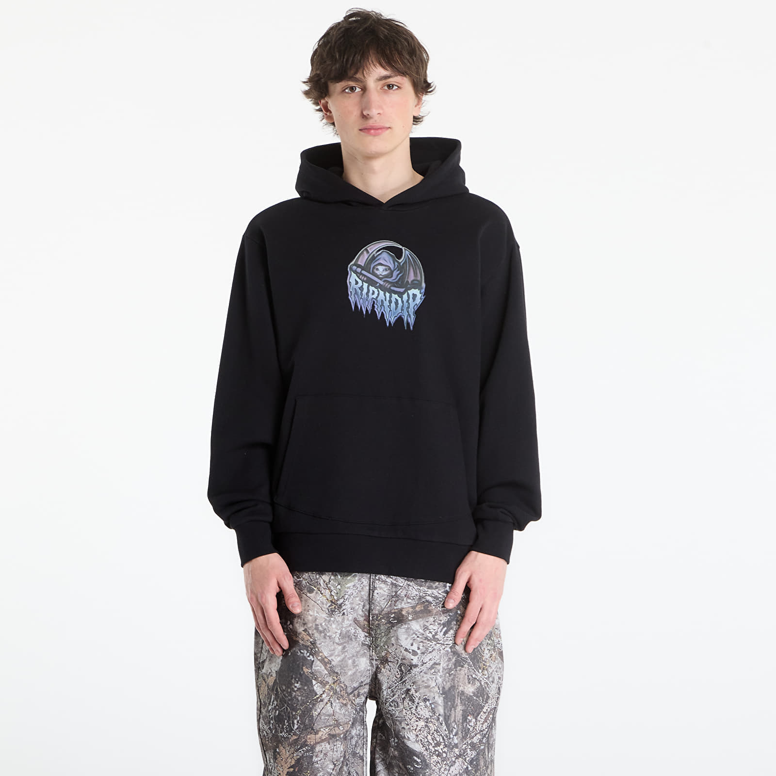 Суитшърт RIPNDIP Out Of Time Hoodie Black Wash S