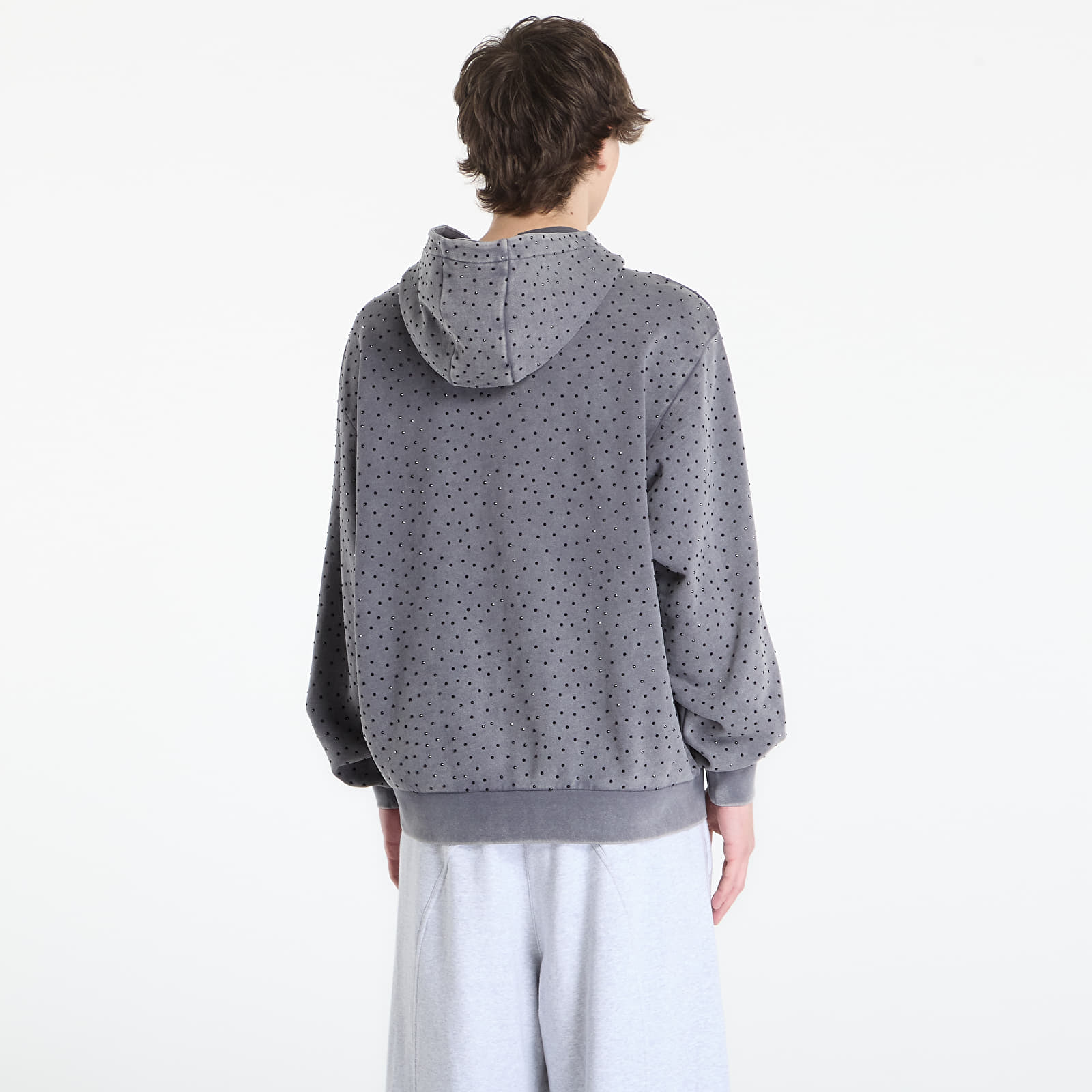 Sudaderas RIPNDIP Ripngems Zip Up Hoodie Charcoal Wash