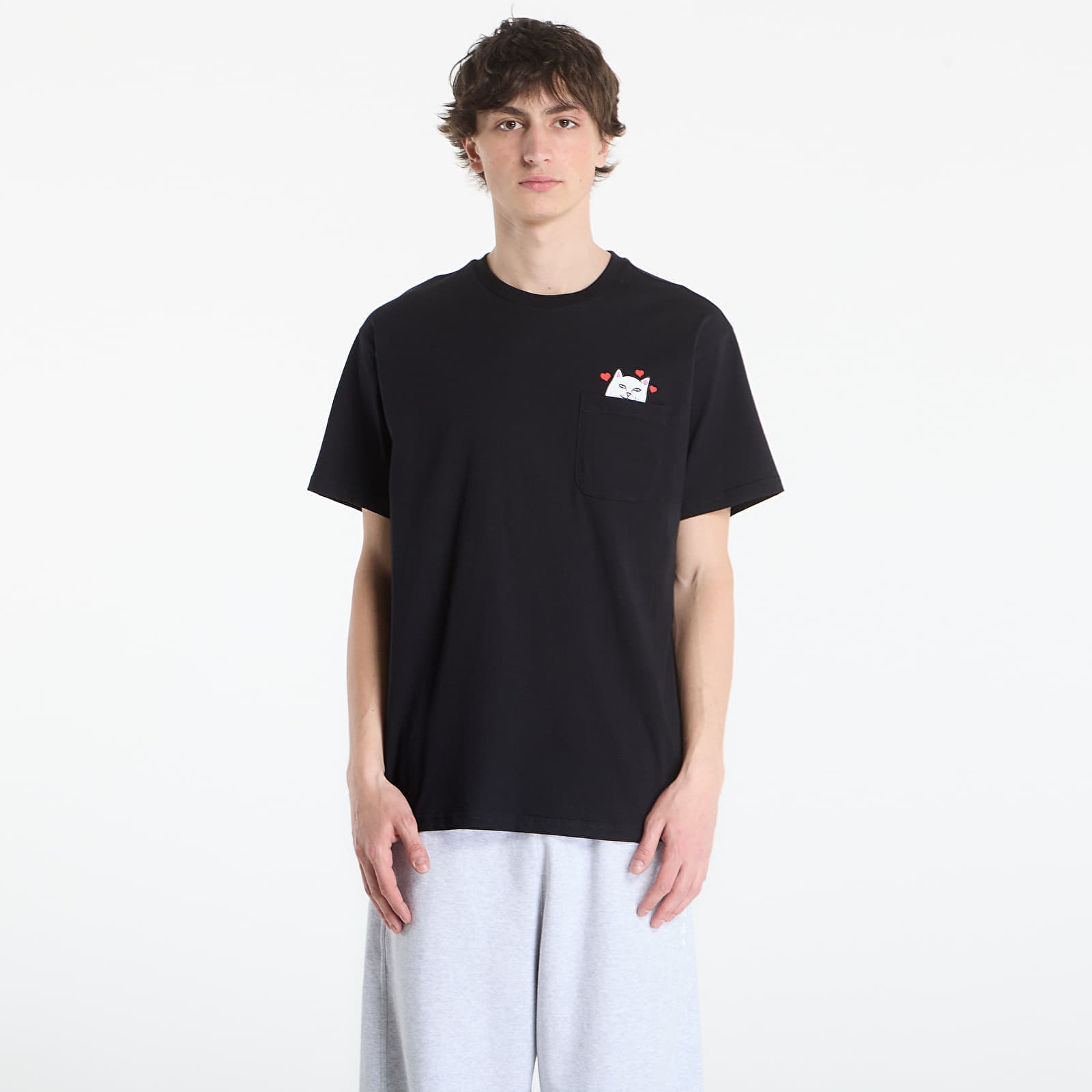 Тениска RIPNDIP Nermal Loves Pocket Tee Black Wash XL