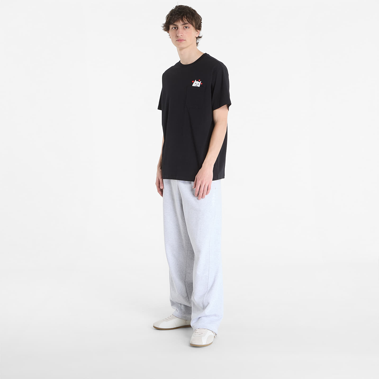 Тениски RIPNDIP Nermal Loves Pocket Tee Black Wash