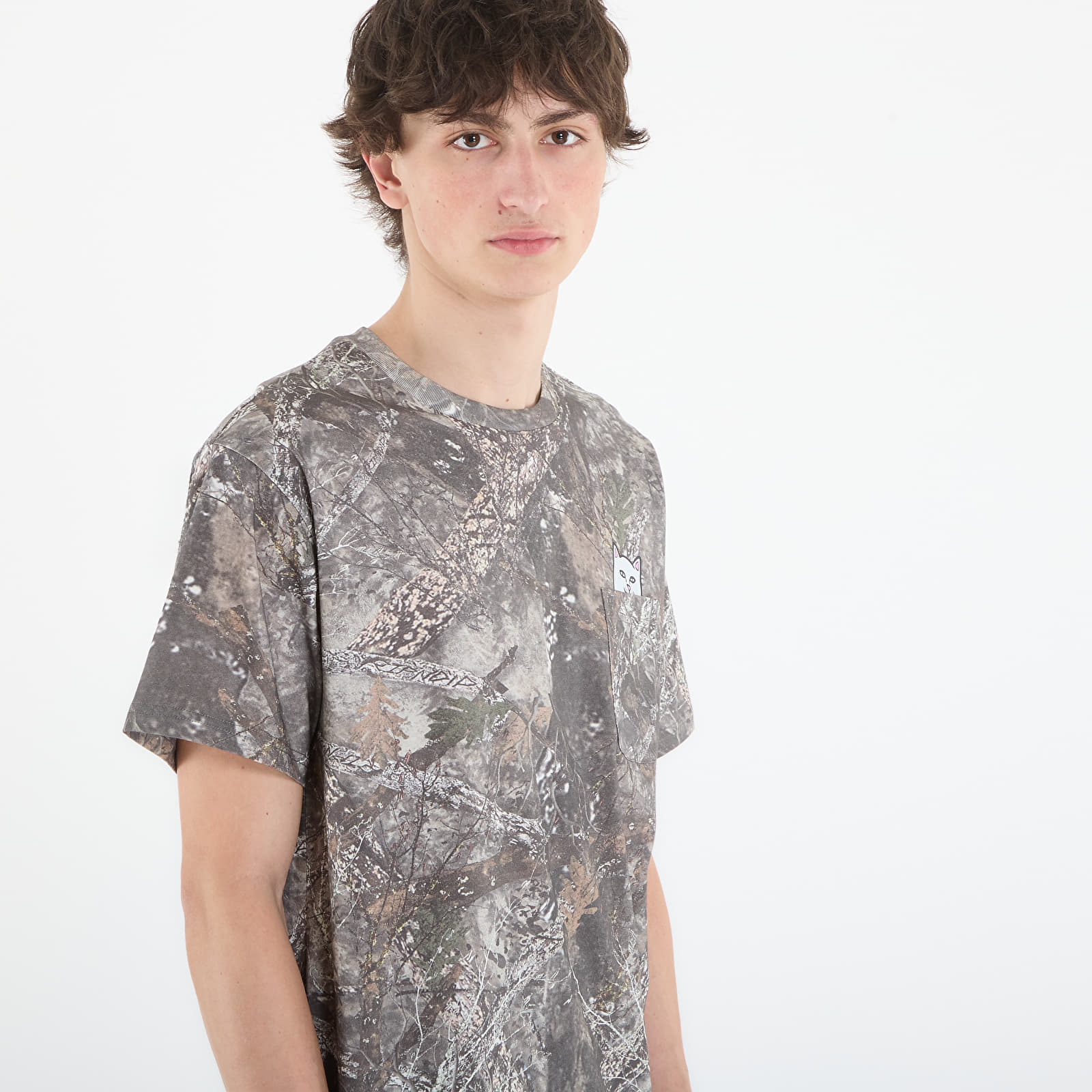 T-Shirts RIPNDIP Lord Nermal Pocket Tee Nerm Tree Camo