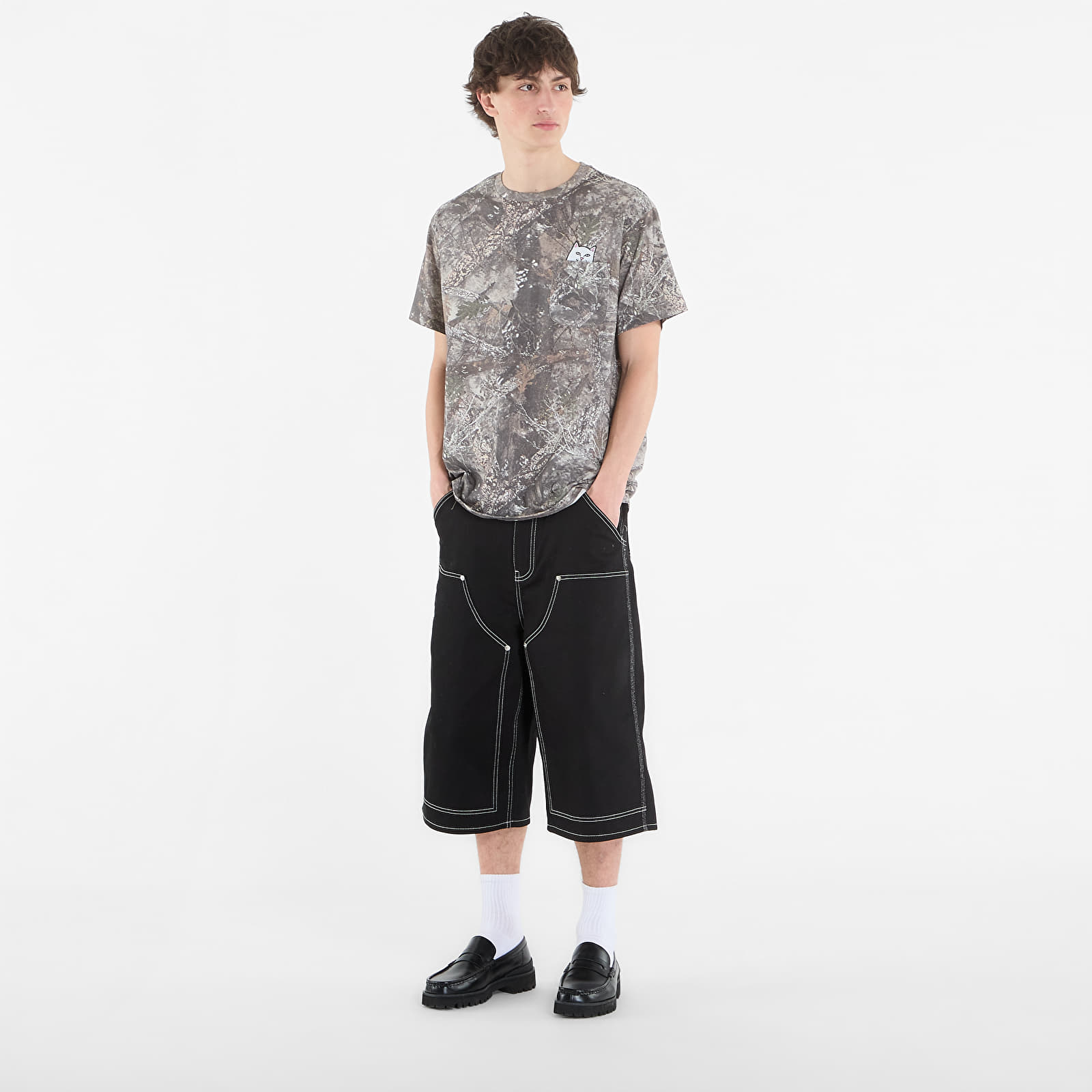 T-Shirts RIPNDIP Lord Nermal Pocket Tee Nerm Tree Camo