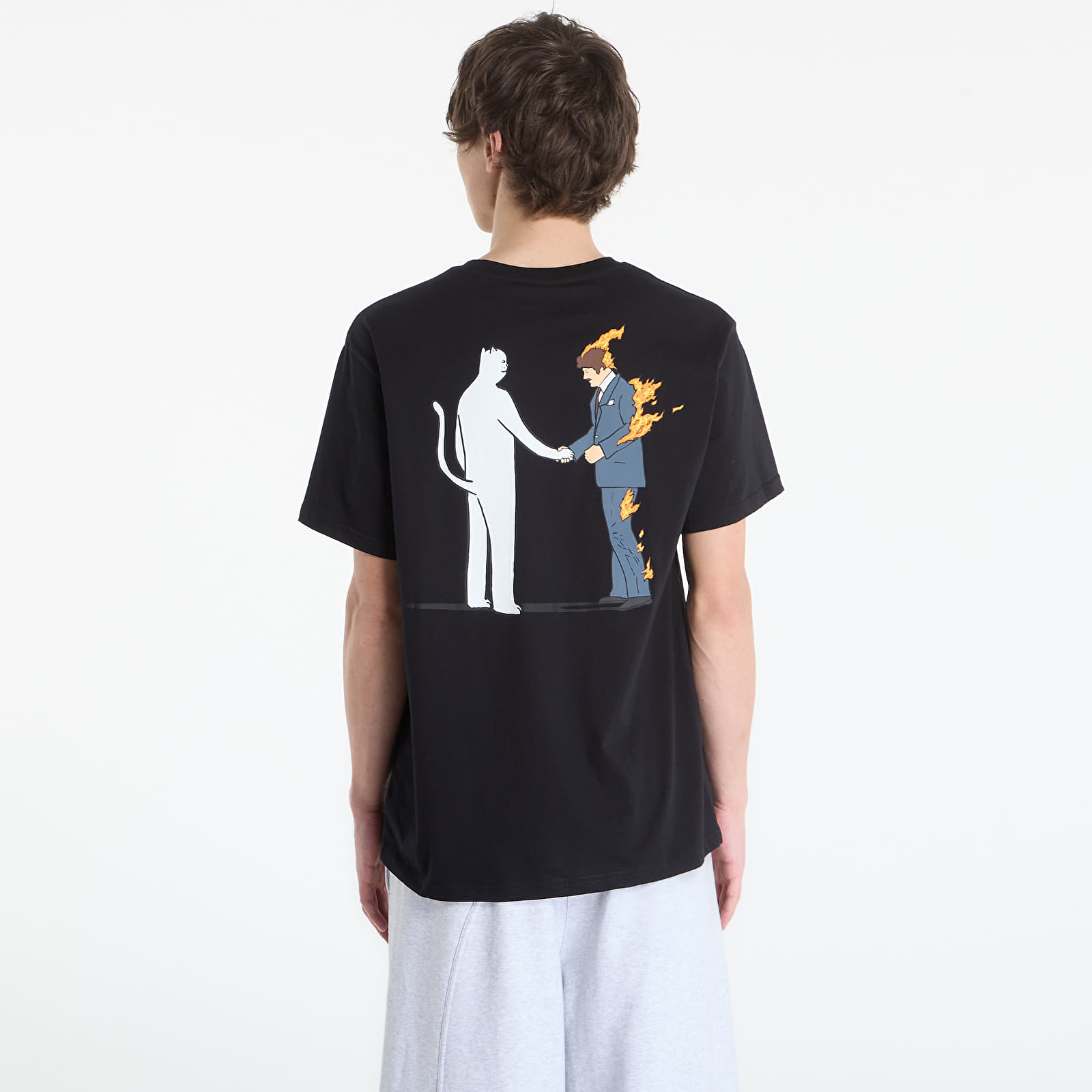 Тениски RIPNDIP Burn Tee Black Wash