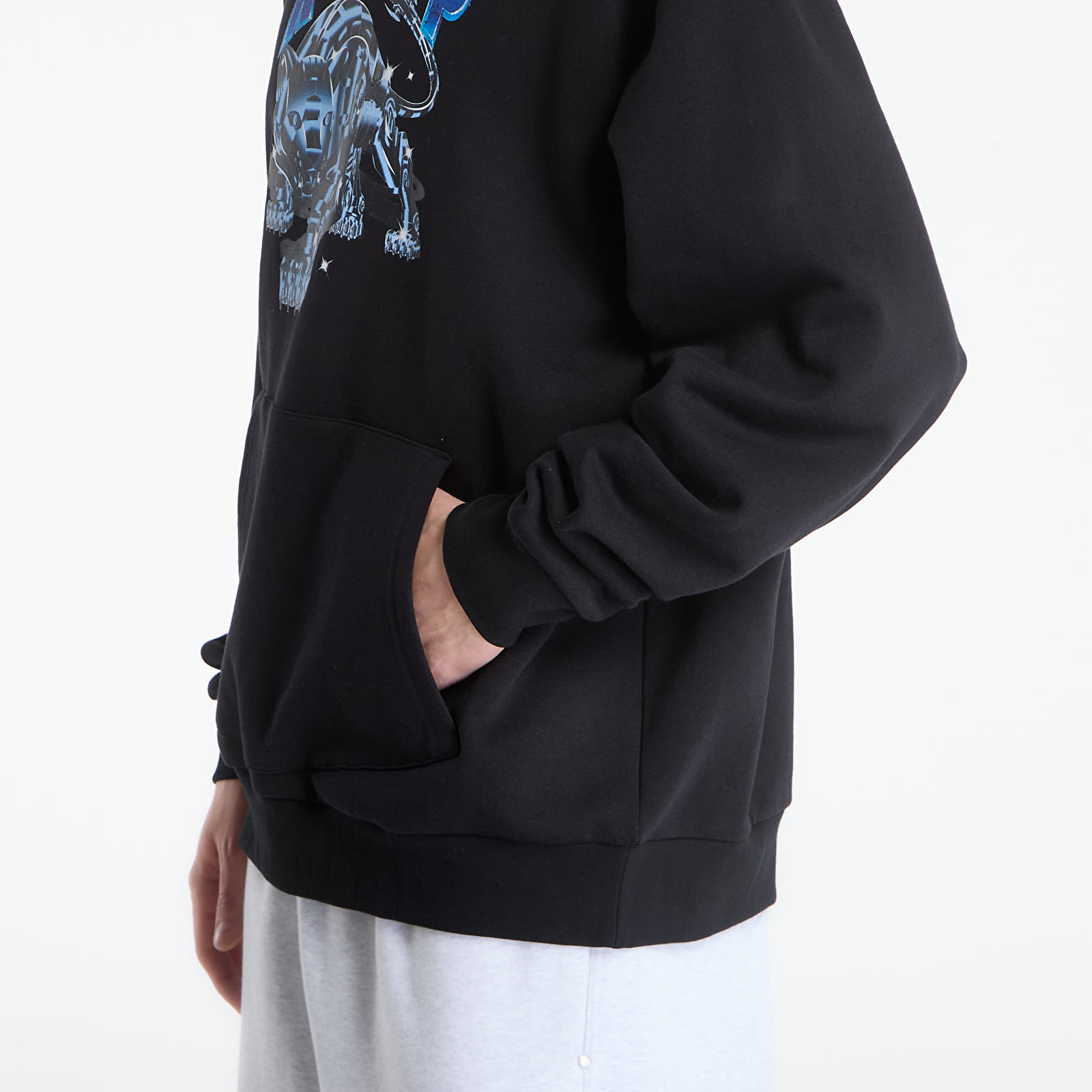 Mikiny RIPNDIP Cyborg Hoodie Black Wash