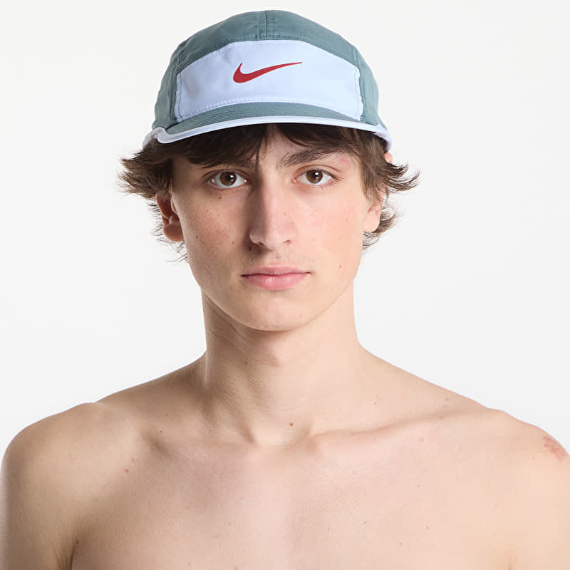 Tappo Nike Fly Dri-FIT Unstructured Swoosh Cap Mineral Slate/ Hydrogen Blue/ Team Crimson