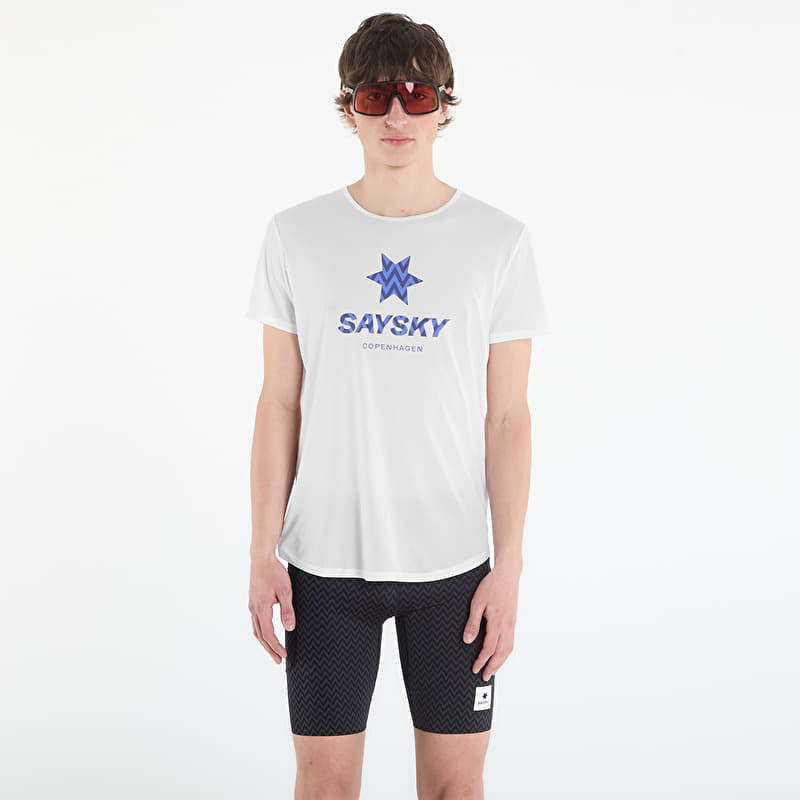 T-shirt SAYSKY Zig Zag Flow T-shirt White
