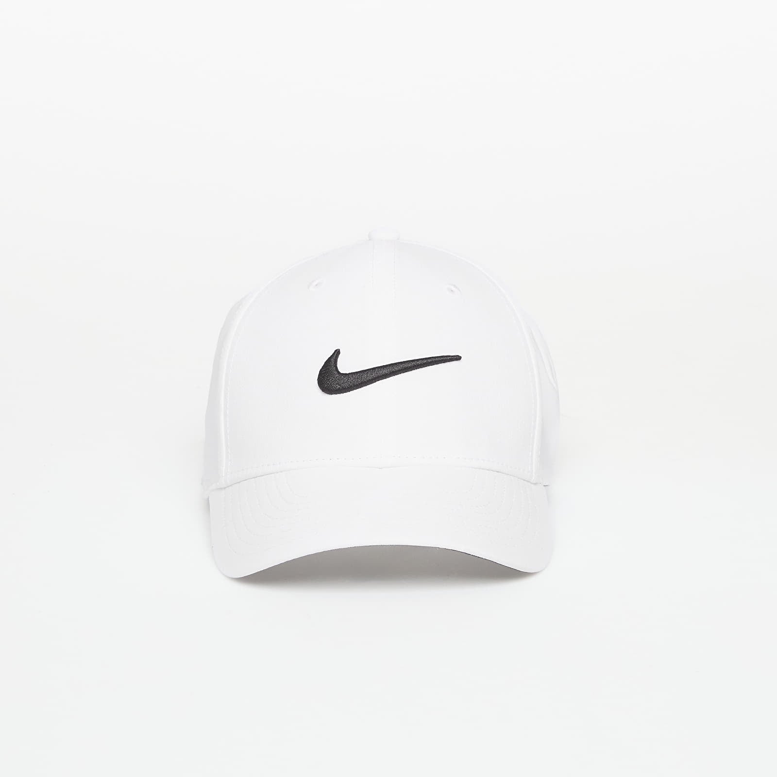 Mützen für Männer Nike Dri-FIT Club Structured Swoosh Cap White/ Black