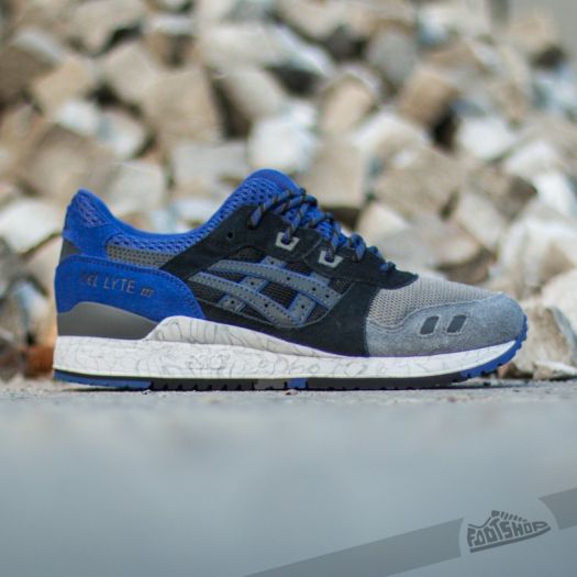 Asics gel lyte iii on sale black silver blue