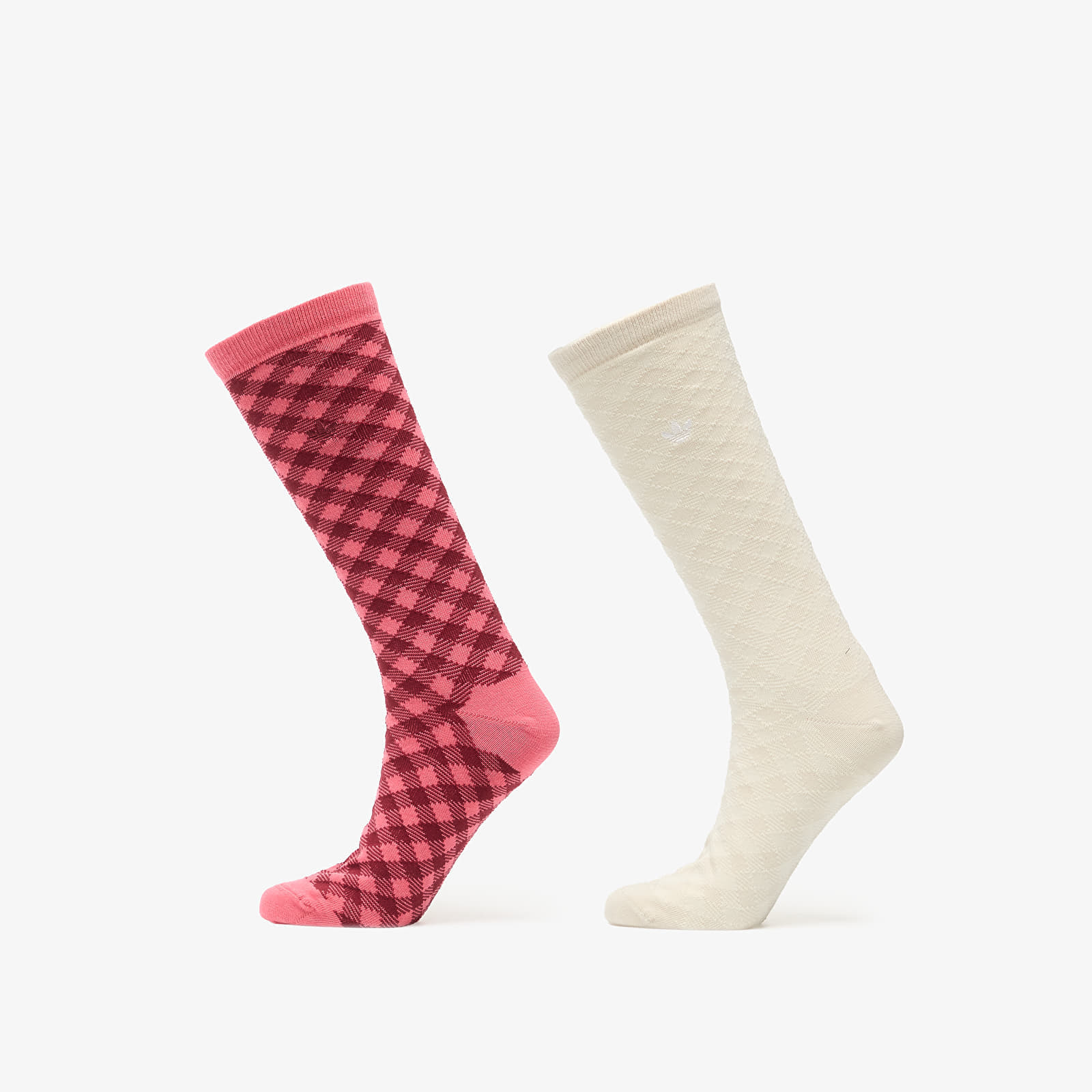 Șosete adidas Wales Bonner Check Sock Craft Pink/ Clear Brown M