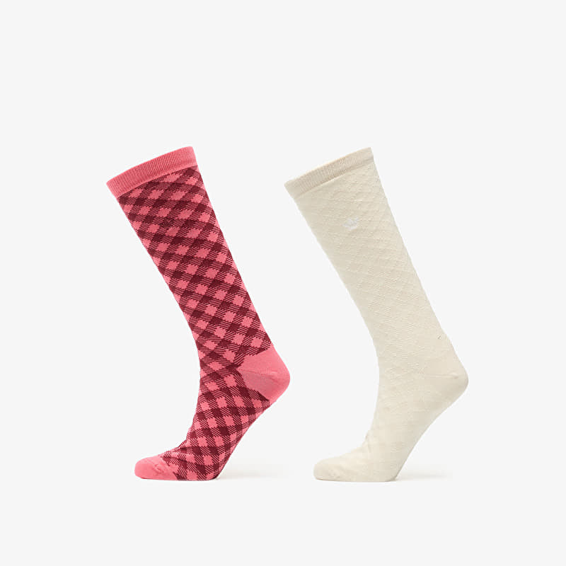 Calzini adidas Wales Bonner Check Sock Craft Pink/ Clear Brown