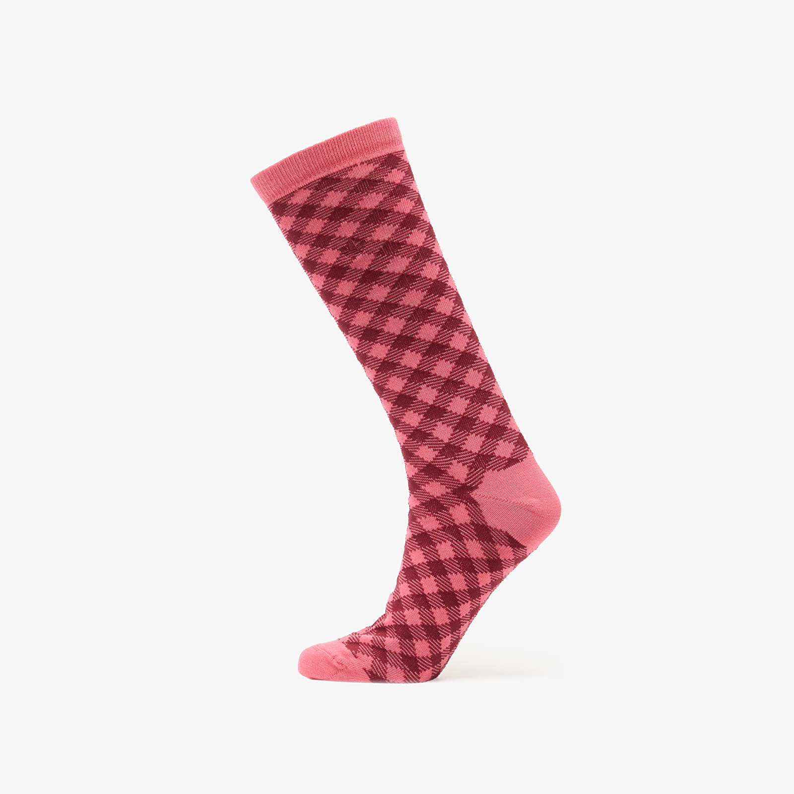 Pánske ponožky adidas Wales Bonner Check Sock Craft Pink/ Clear Brown