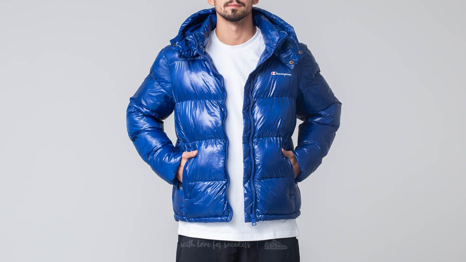 Champion shiny bubble jacket deals