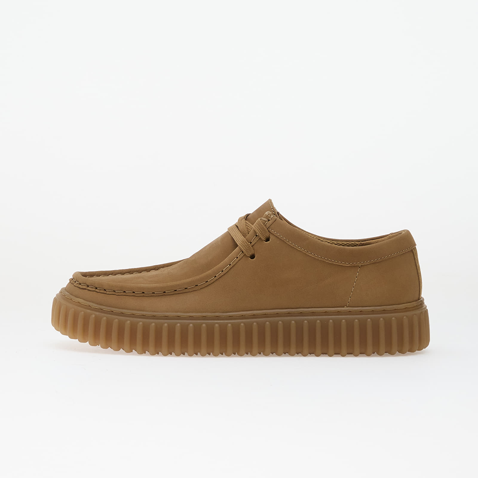 Levně Tenisky Clarks Torhill Lo Dark Sand Leather