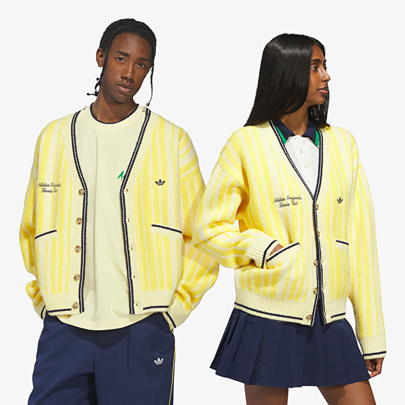 Men's sweaters adidas Cheviot Knit Cardigan UNISEX Almost Yellow