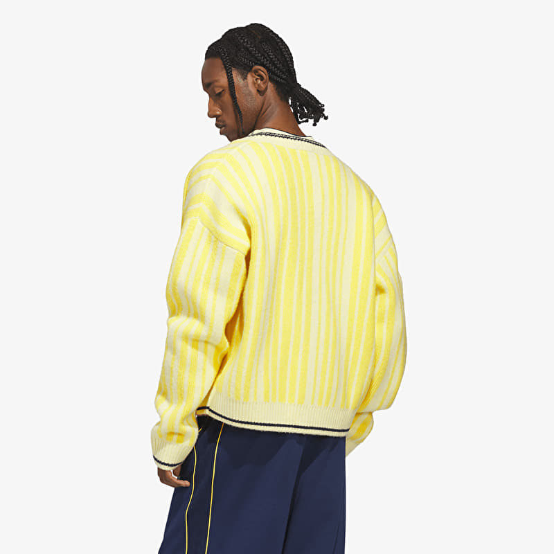 Men's sweaters adidas Cheviot Knit Cardigan UNISEX Almost Yellow