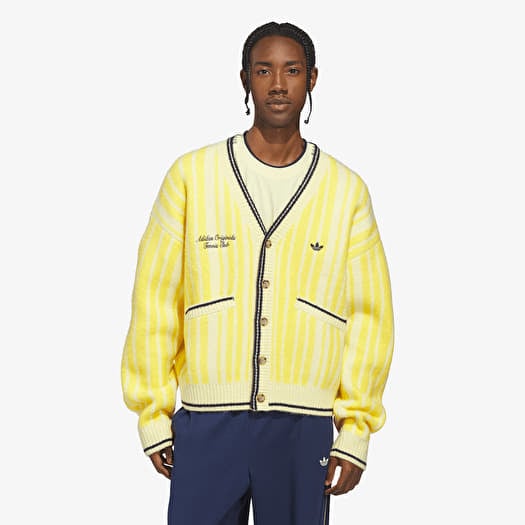 Genser adidas Cheviot Knit Cardigan UNISEX Almost Yellow