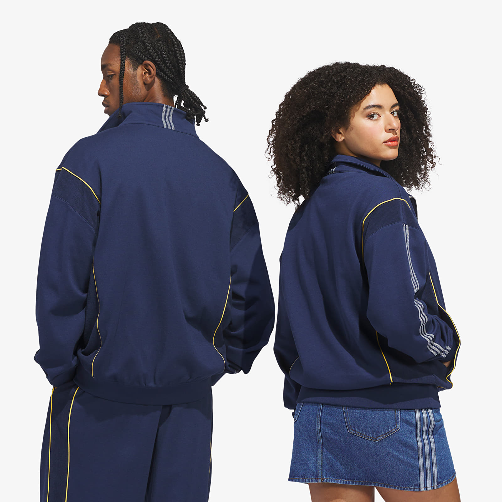 Hoodies für Männer adidas City Terrace Track Track Top UNISEX Night Indigo