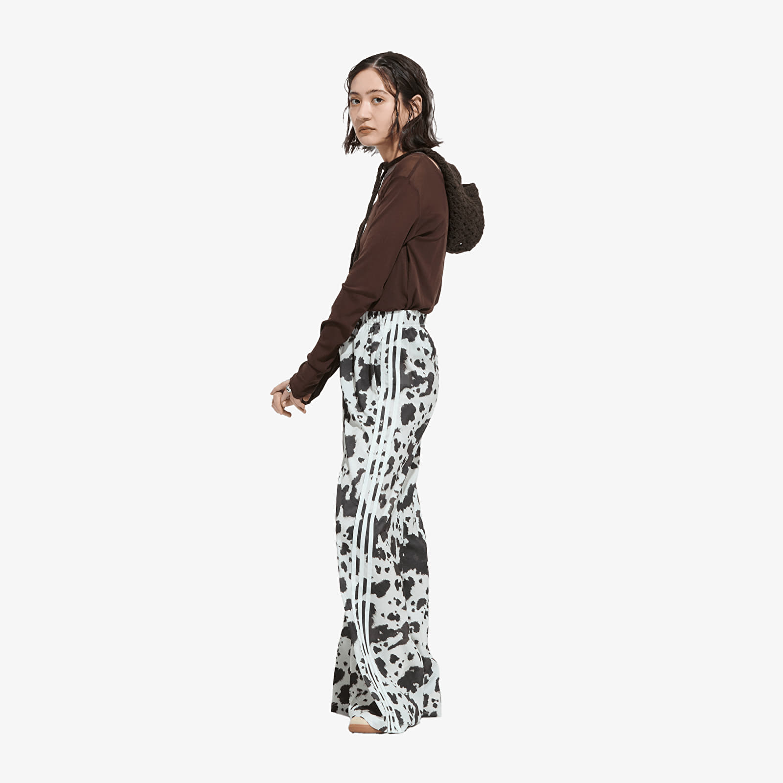 Hosen für Frauen adidas Wide Leg Pants Multicolor/ Multicolor/ Off White
