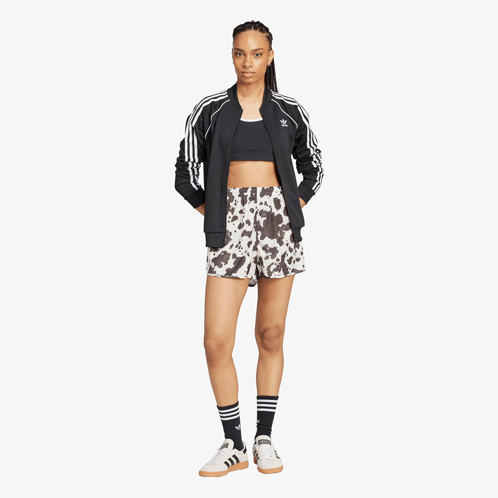 Shorts - Frauen adidas Satin Shorts Multicolor/ Off White