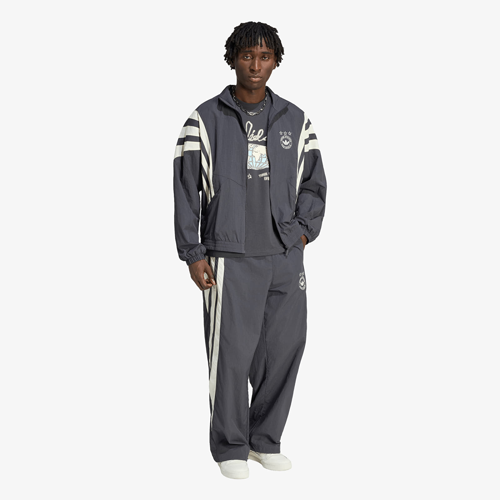 Pánske nohavice adidas Santiago Track Pant Utility Black