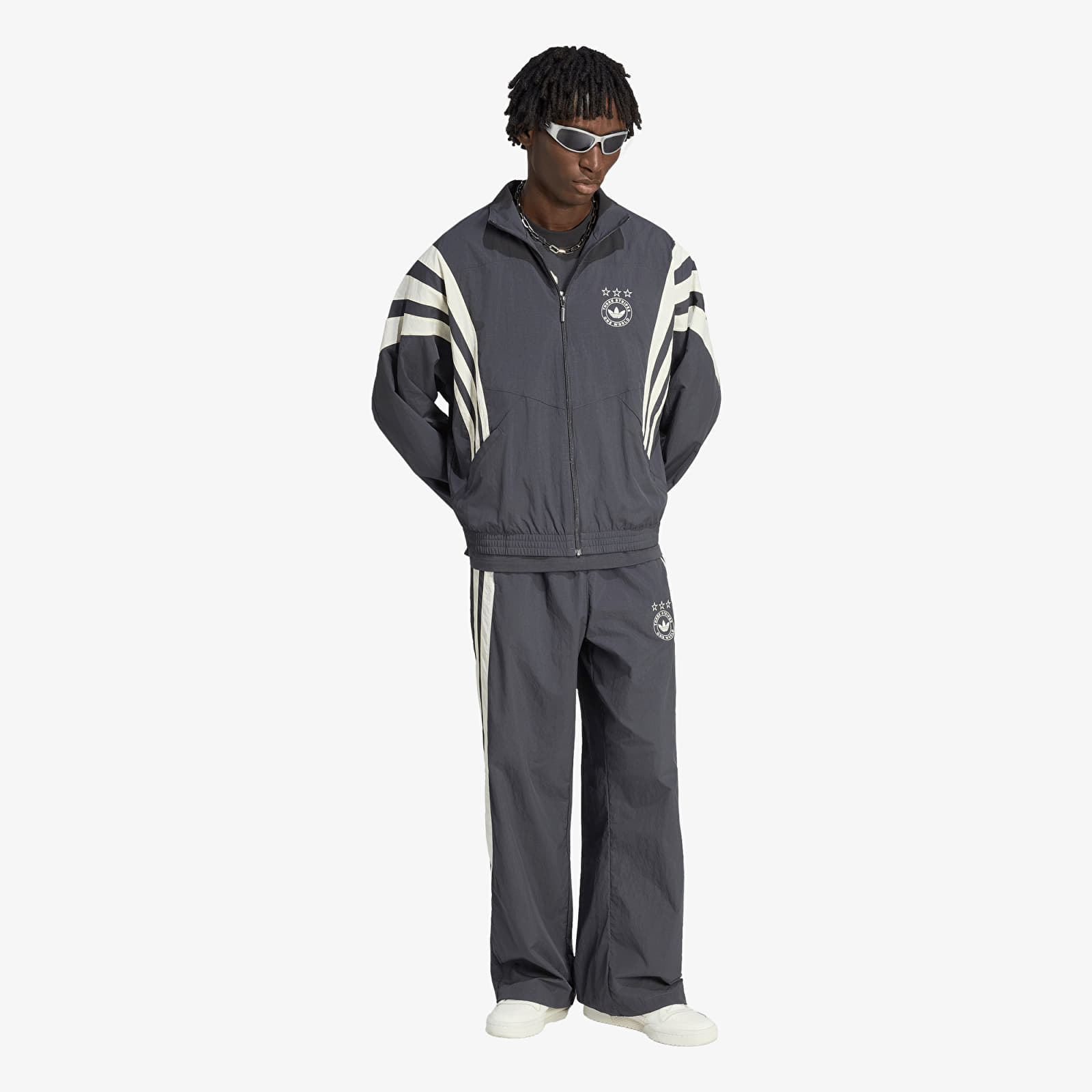 Pánské bundy adidas Santiago Track Jacket Utility Black
