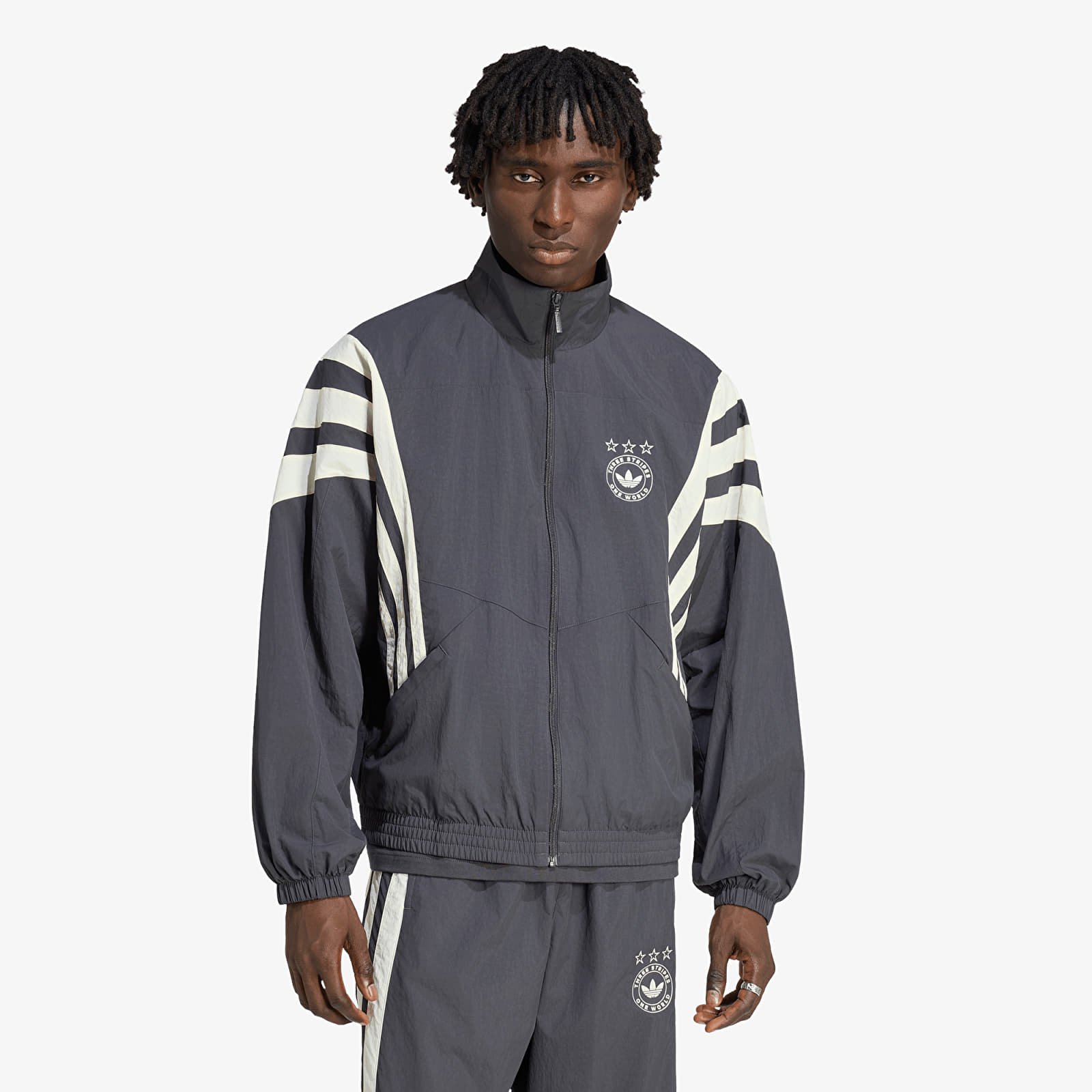 Pánské bundy adidas Santiago Track Jacket Utility Black