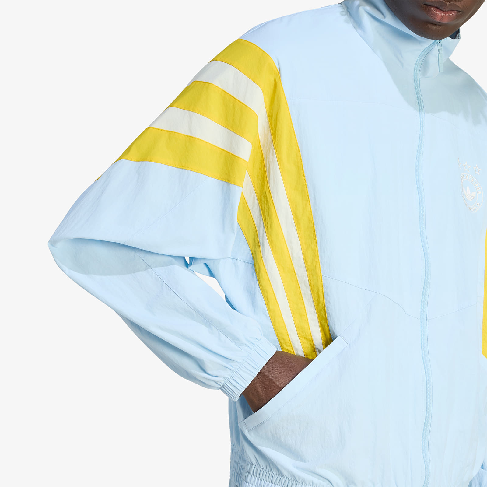 Pánské bundy adidas Santiago Track Jacket Ice Blue