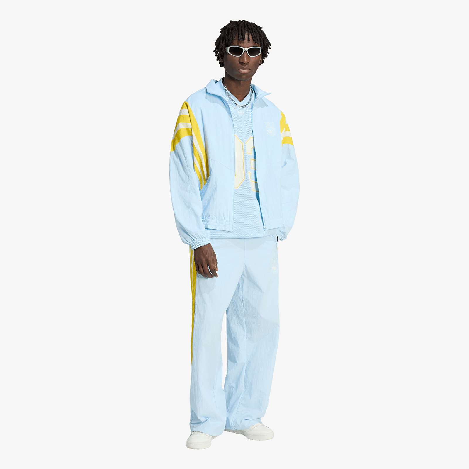 Pánské bundy adidas Santiago Track Jacket Ice Blue