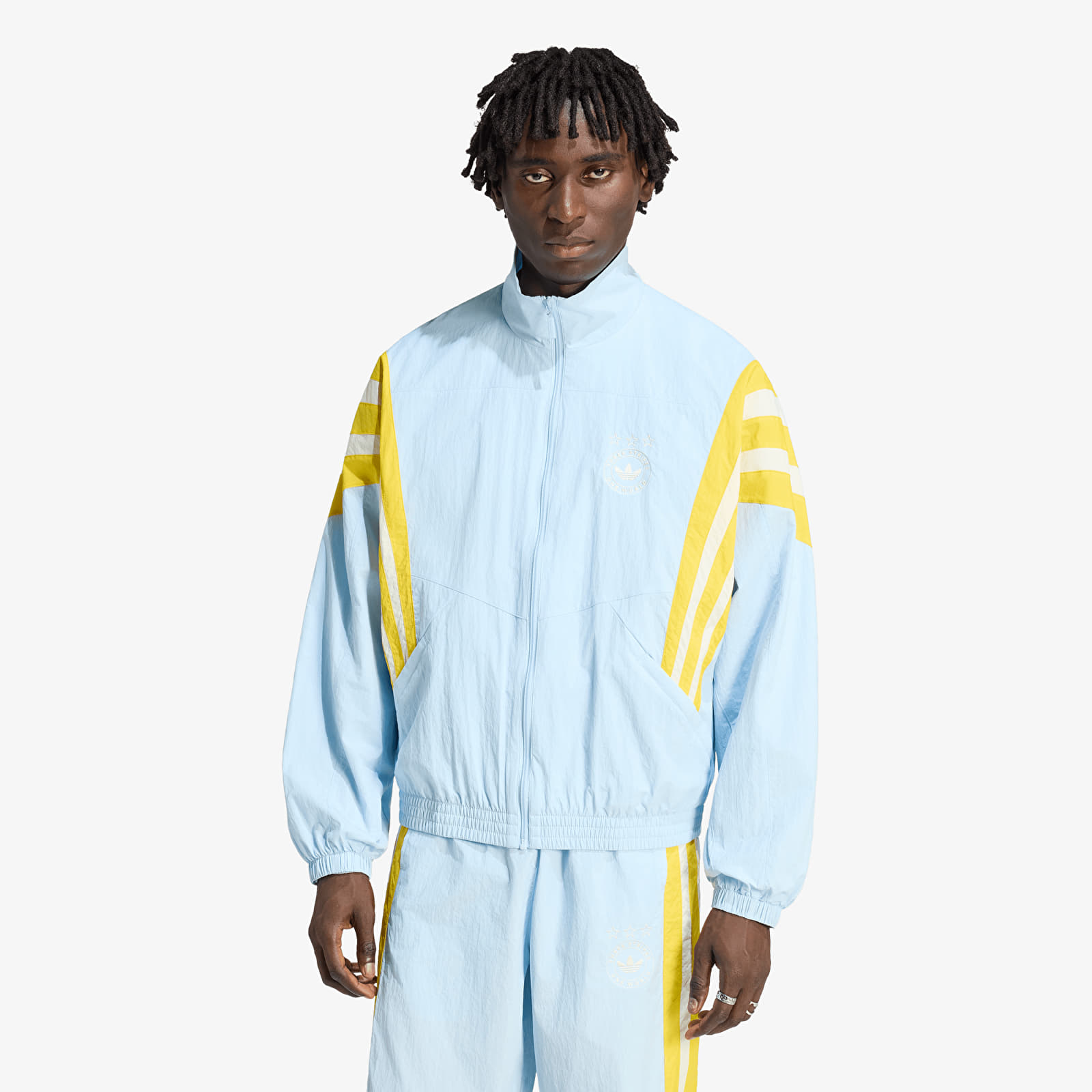 Pánské bundy adidas Santiago Track Jacket Ice Blue
