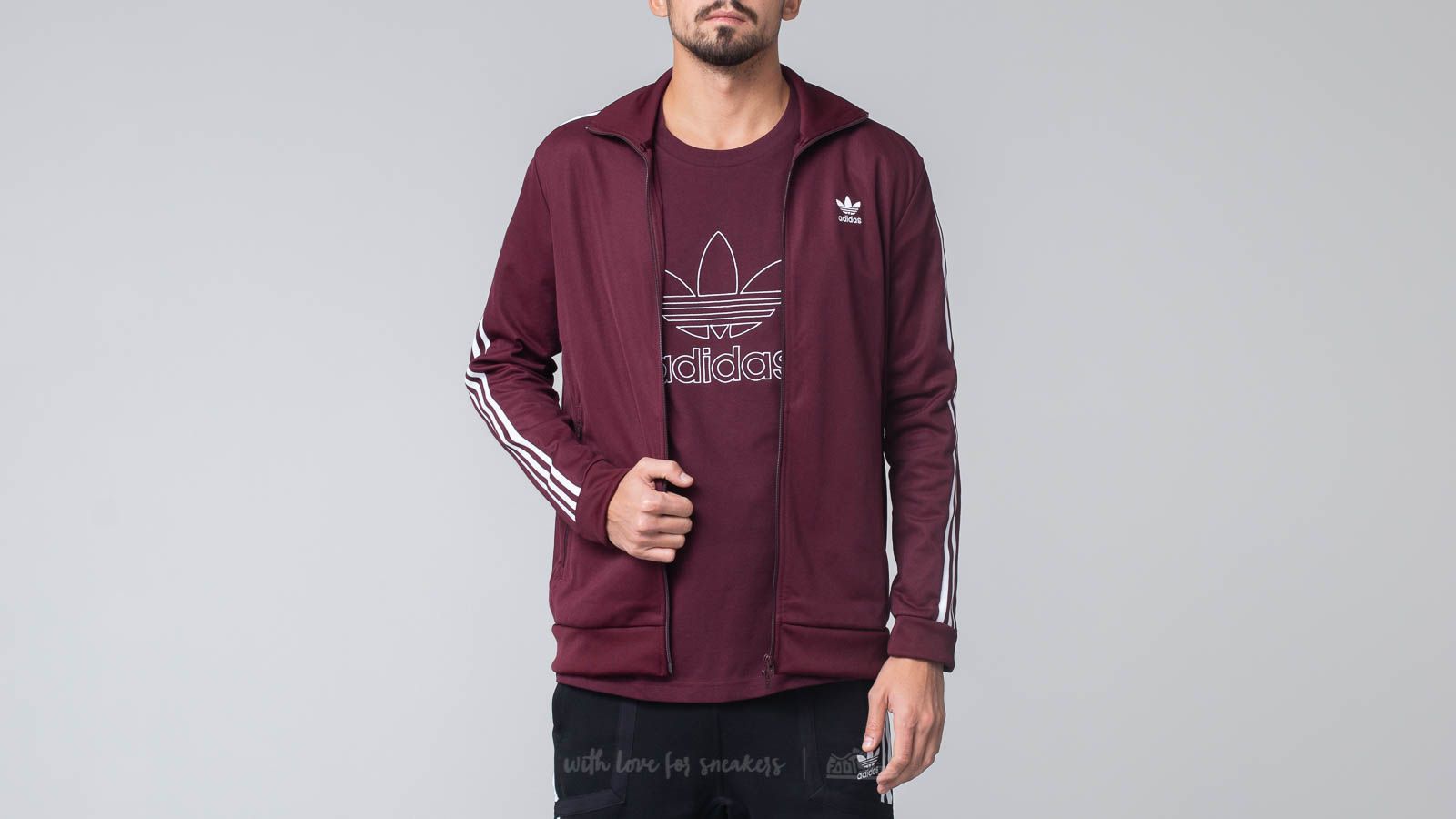 Hoodies and sweatshirts adidas Beckenbauer Tracktop Maroon