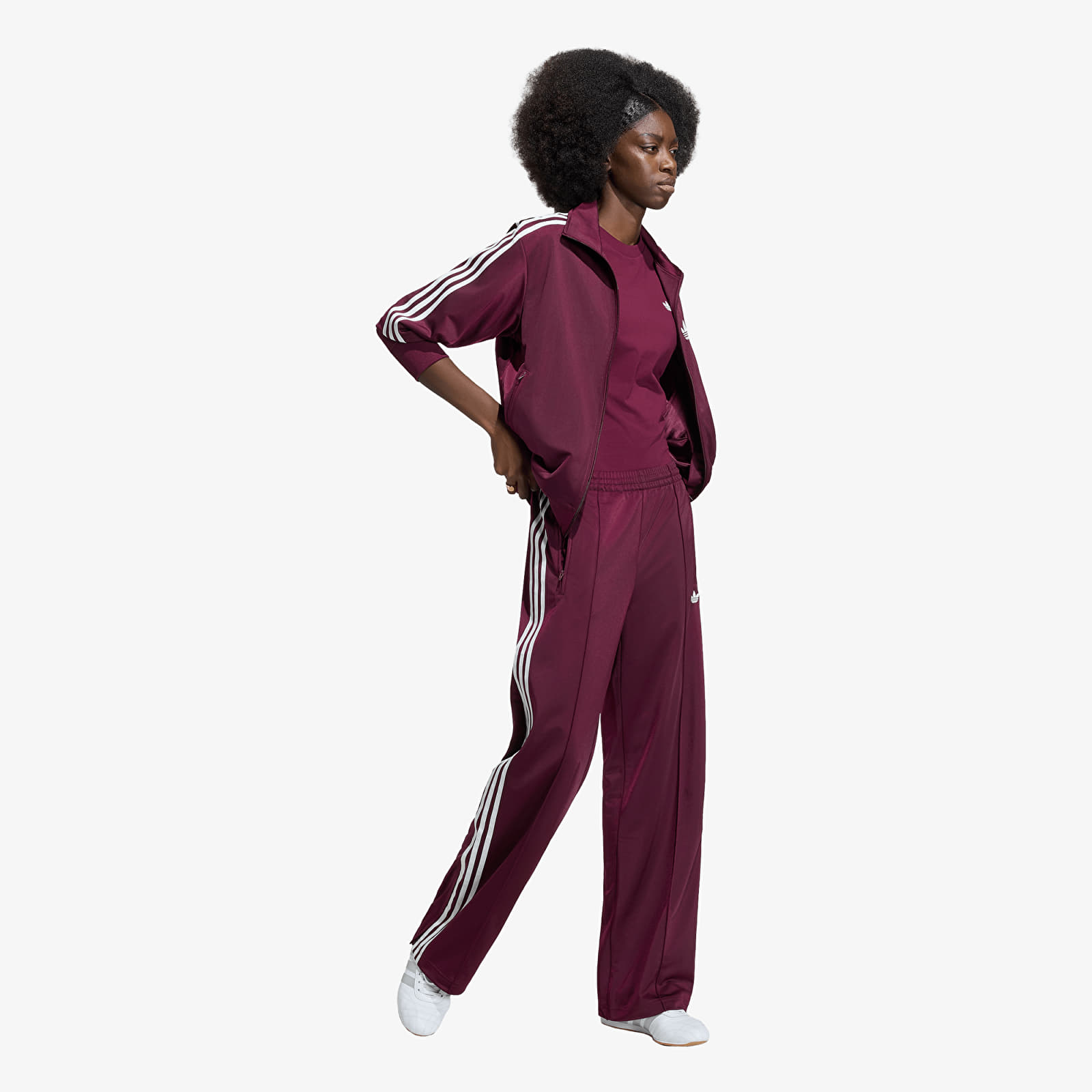 Jogginghosen adidas Firebird Adicolor Loose Track Tracksuit Bottoms Maroon