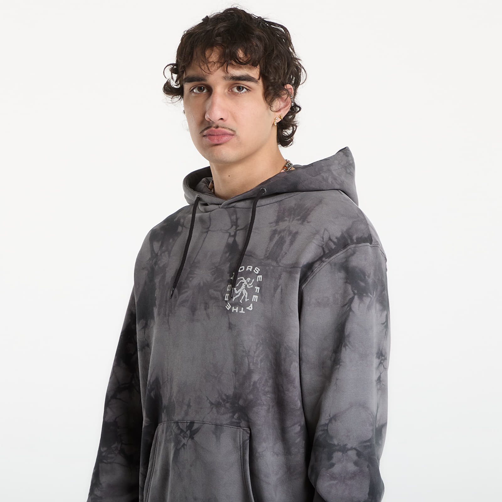 Mikiny Horsefeathers Instinct Sweatshirt Tie Dye