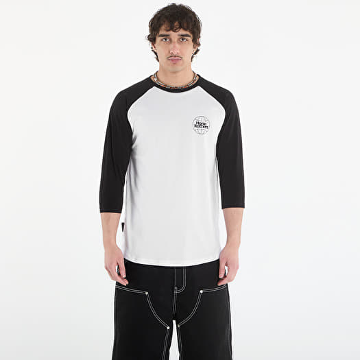 Majice Horsefeathers Global Raglan T-Shirt White/ Black