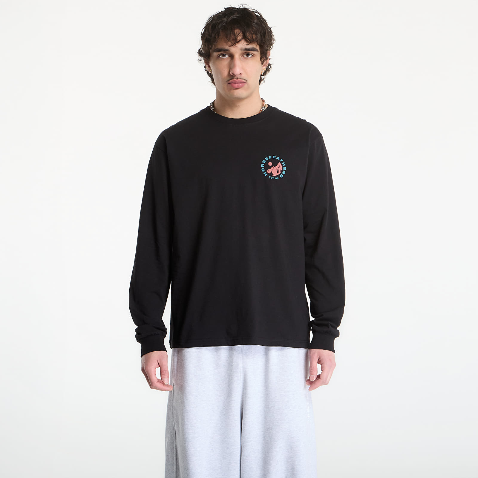T-shirts Horsefeathers Altitude Ls T-Shirt Black