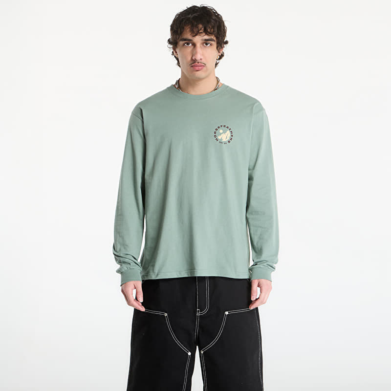 Horsefeathers Altitude Ls T-Shirt Iceberg Green
