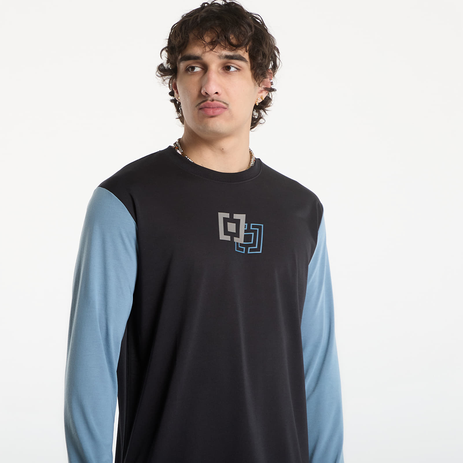 Tričká Horsefeathers Fury Ls Bike Jersey Black/ Citadel