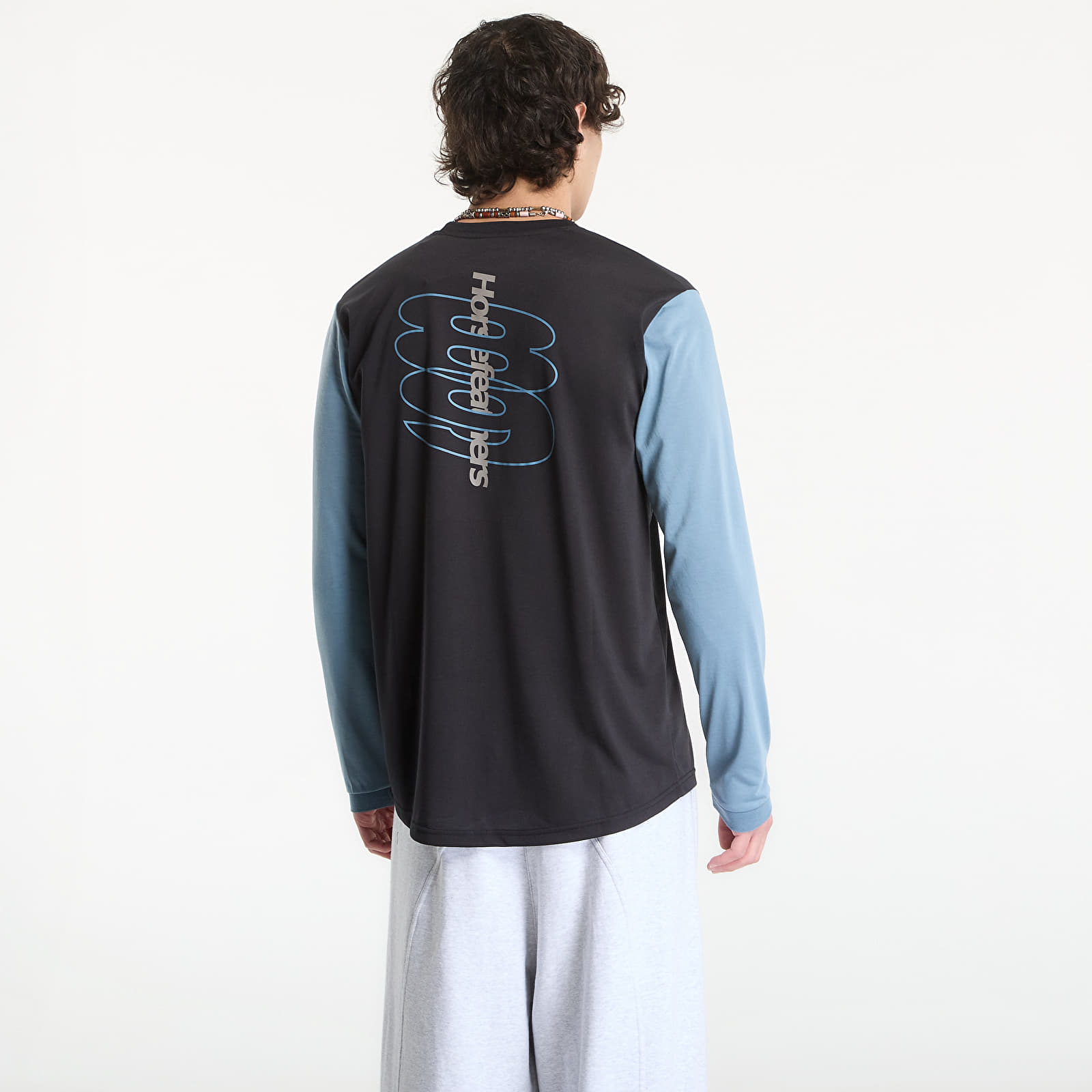 Tričká Horsefeathers Fury Ls Bike Jersey Black/ Citadel