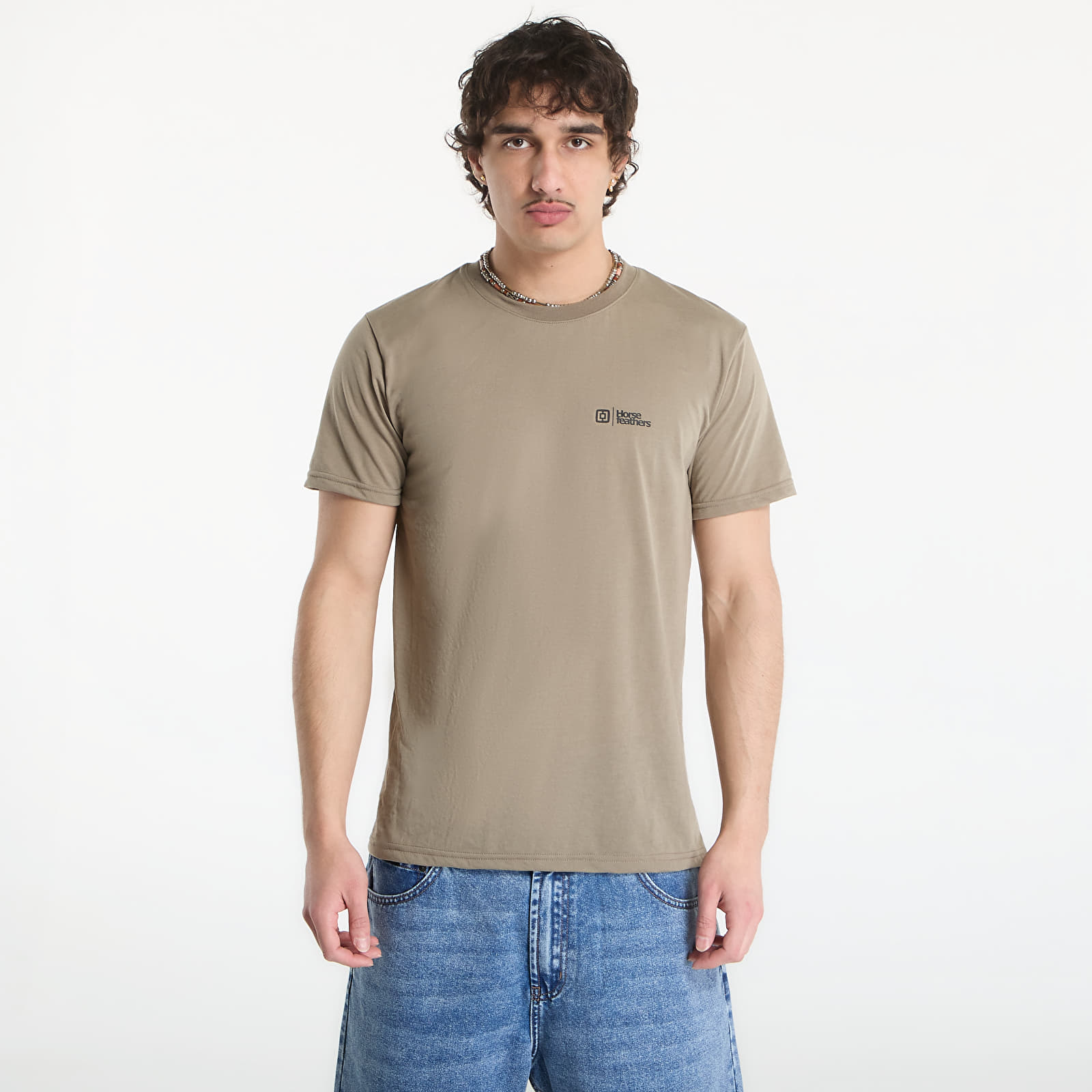 Moške majice  Horsefeathers Rooter Tech T-Shirt Taupe