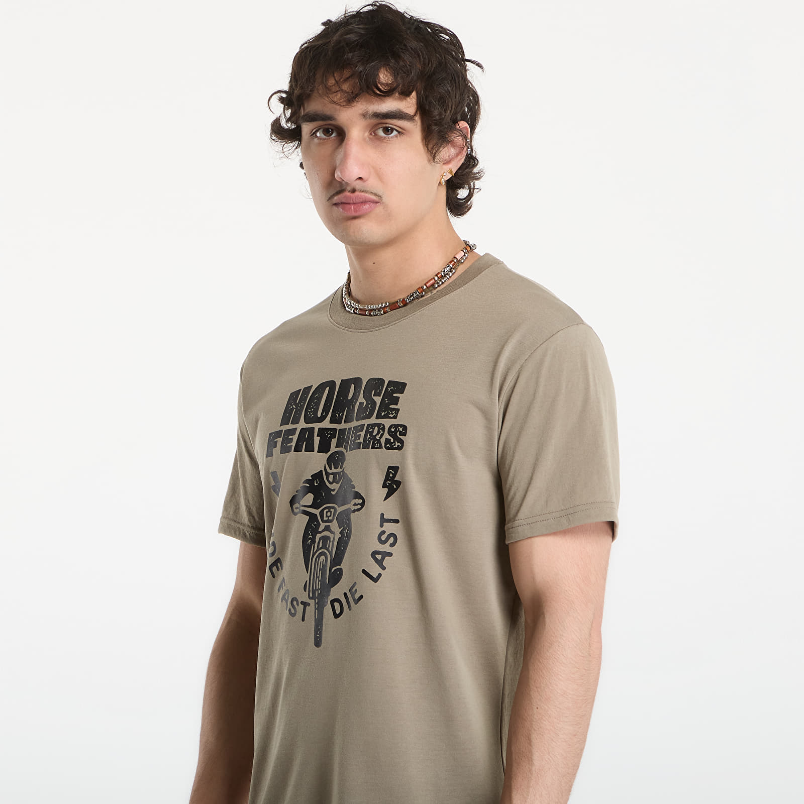 Moške majice  Horsefeathers Full Send Tech T-Shirt Taupe