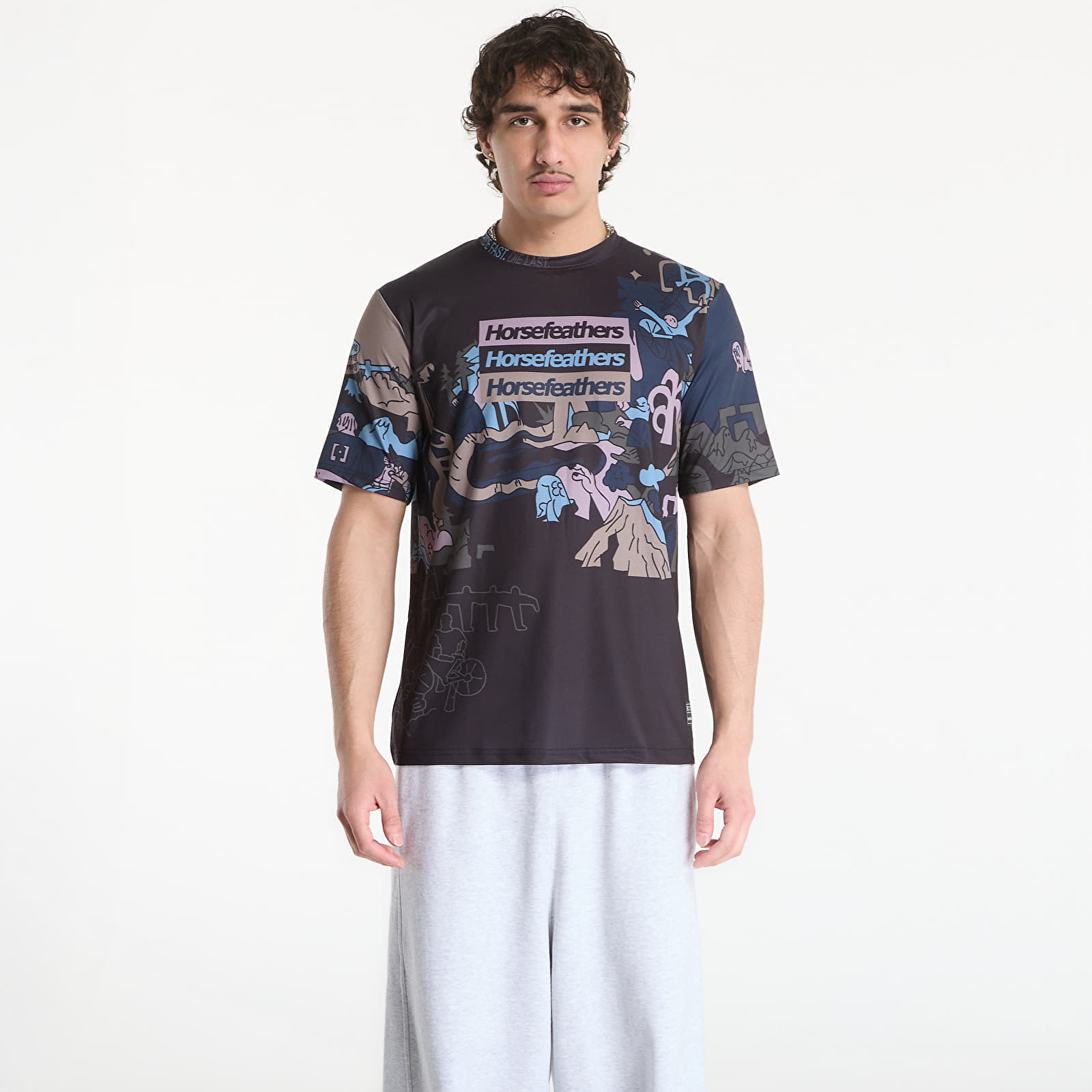 Джърси Horsefeathers Quantum Bike Jersey Doodle L