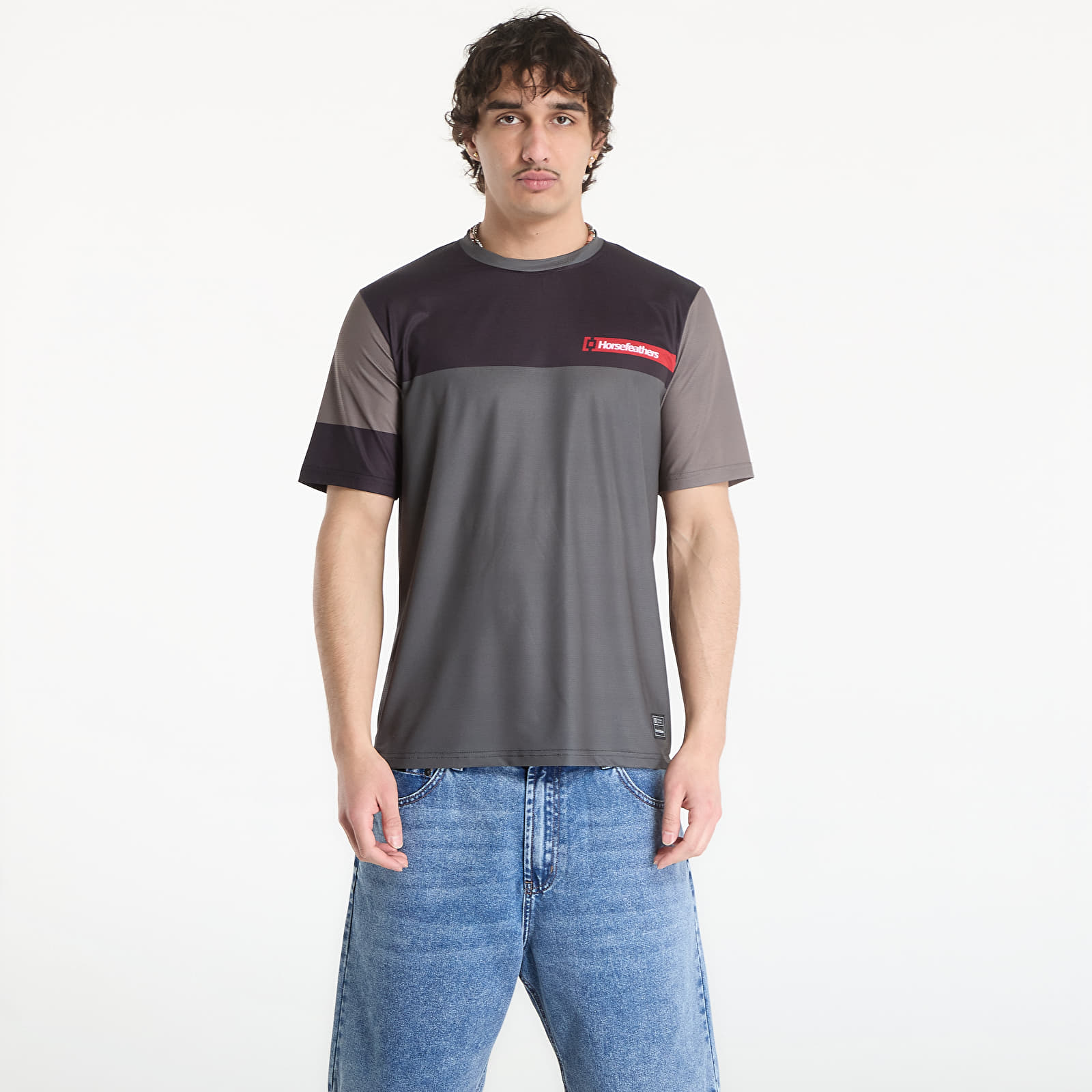 Pelipaidat Horsefeathers Quantum Bike Jersey Chimera/ Walnut