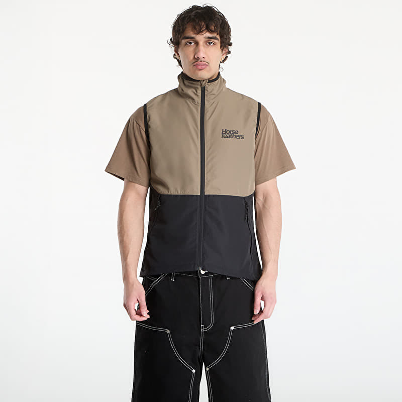 Gilet Horsefeathers Hill Vest Taupe/ Black