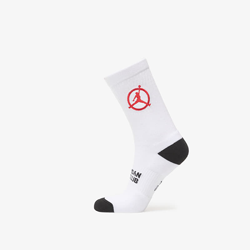 Ponožky Jordan Flight Club Cushioned Crew Socks White/ Black/ University Red