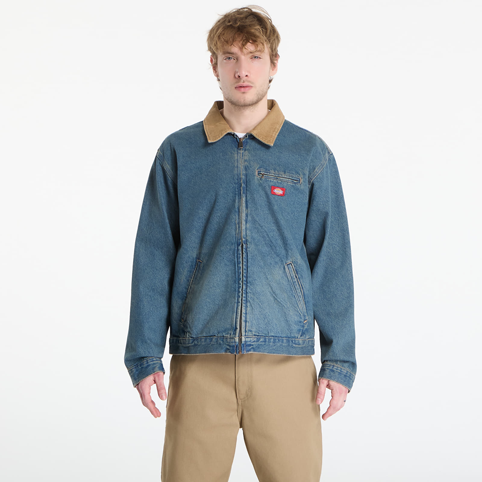 Muške jakne Dickies Denim Painter Jacket Khaki Tinted Blue