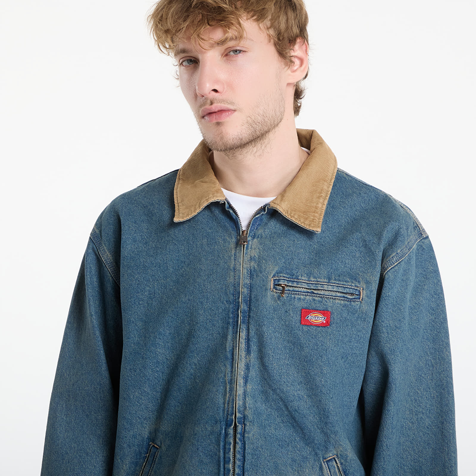 Muške jakne Dickies Denim Painter Jacket Khaki Tinted Blue
