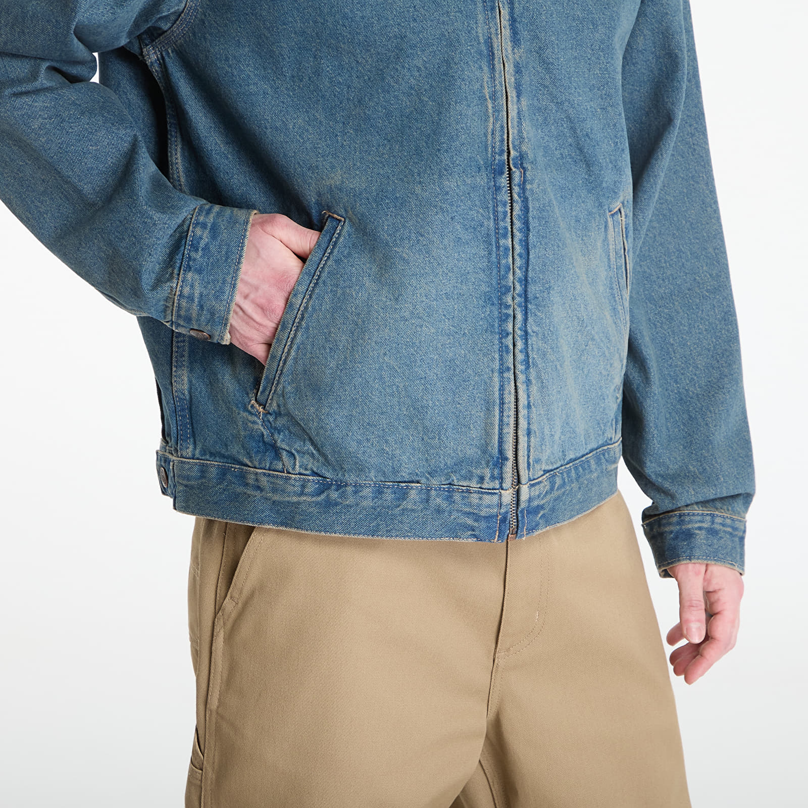 Muške jakne Dickies Denim Painter Jacket Khaki Tinted Blue