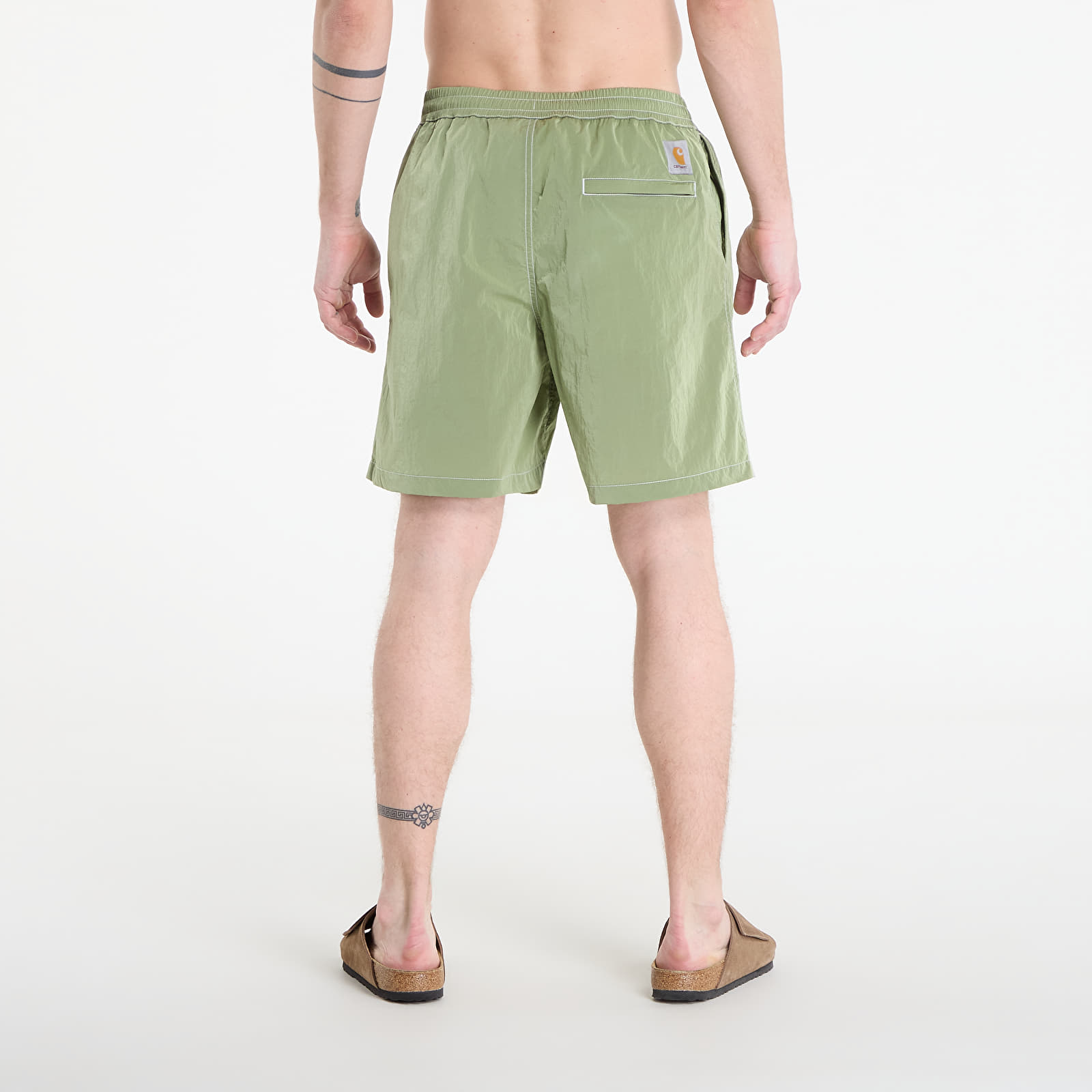 Moške kopalke Carhartt WIP Canby Swim Trunks Gentle Green/ White